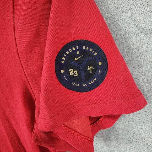 Mens Red The Nike Tee Shirt Anthony Davis Dri-Fit Short Sleeve Crew Neck Size XL - Picture 3 of 9